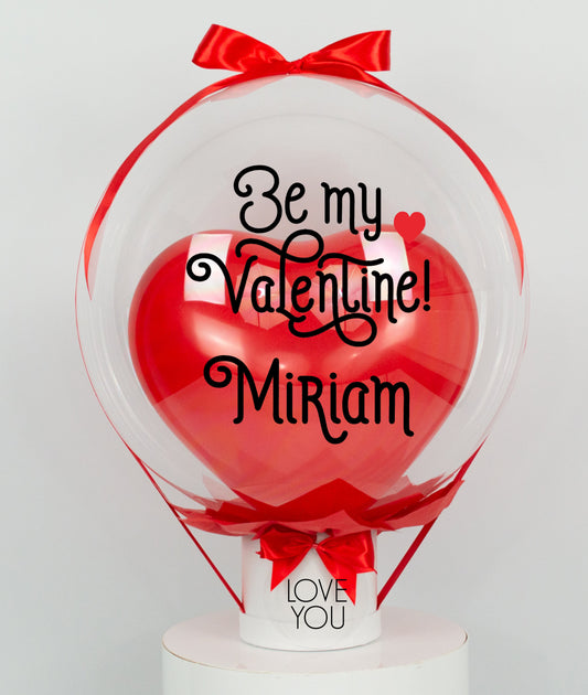 Be My Valentine Heart Infinity Ballon