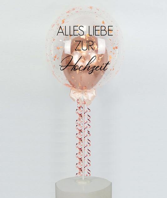 Rosegold Hochzeit Miracle Infinity Bubble