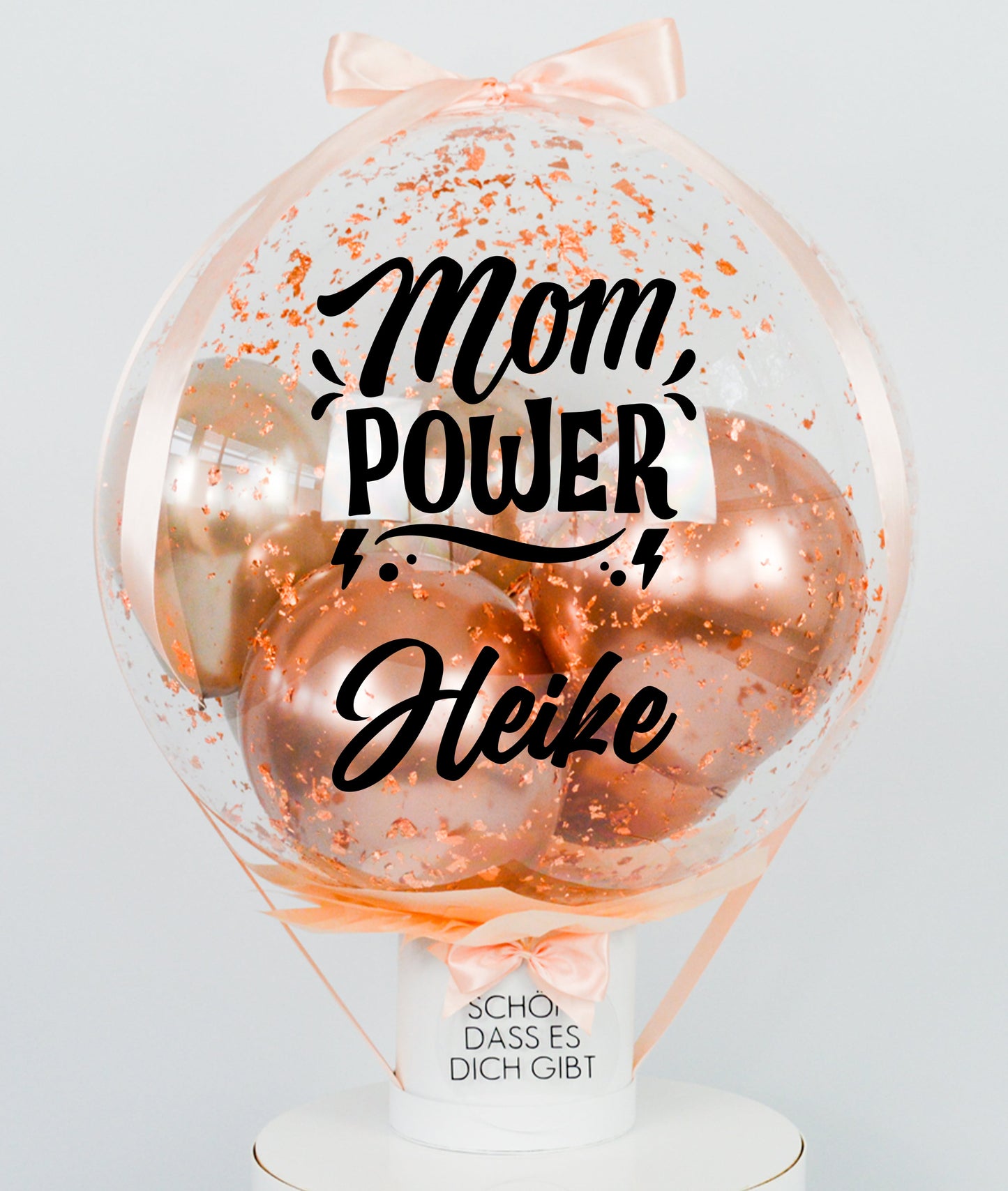 Mom Power Miracle Rose Gold Infinity Ballon