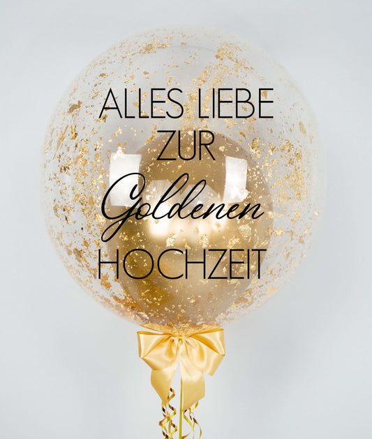 Golden Hochzeit Miracle Heliumballon