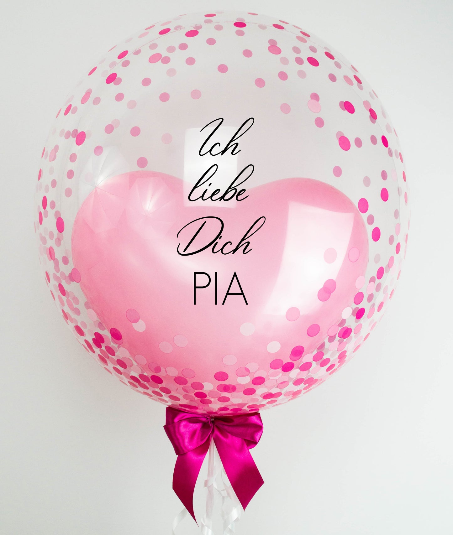 Pink Heart Heliumballon