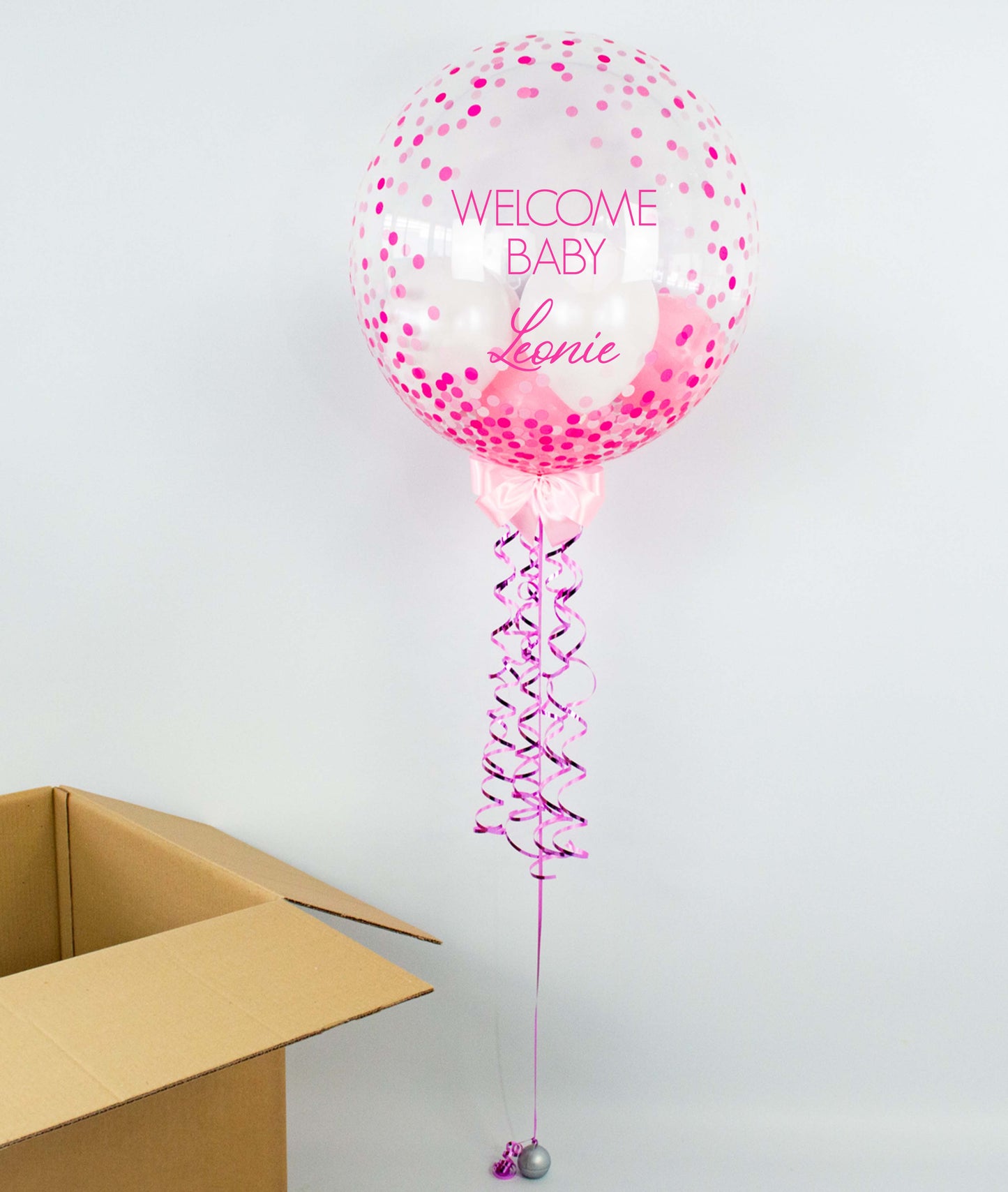 Welcome Baby Rosa Heliumballon